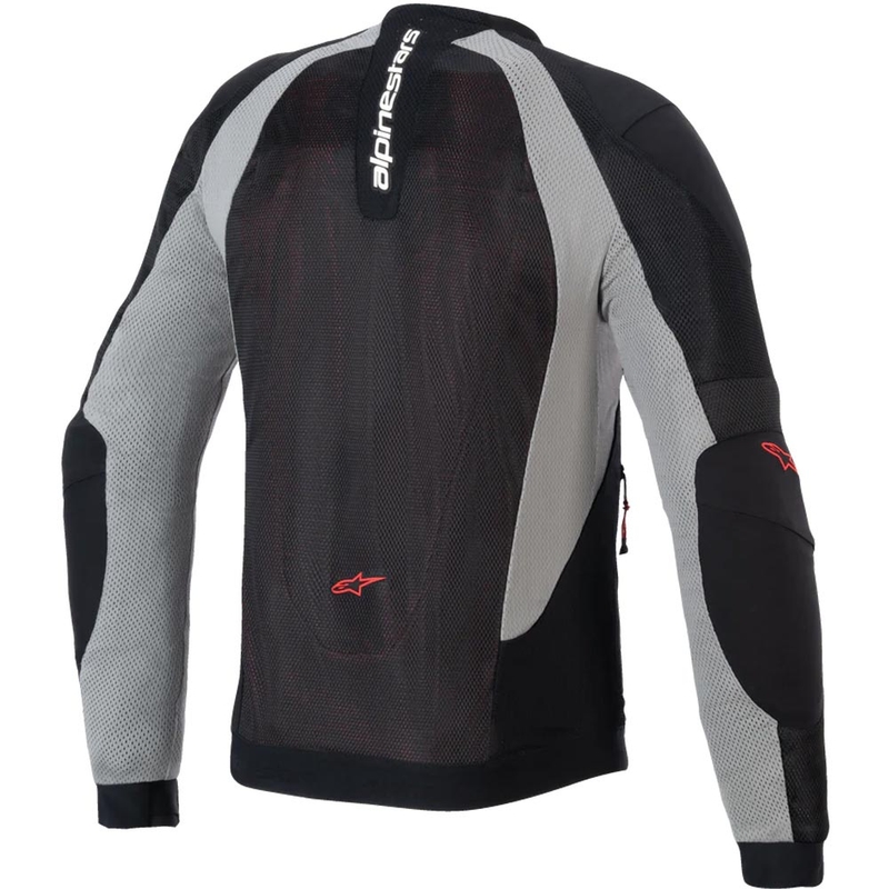 Motorradjacke Alpinestars TROOP-AIR PRO schwarz-hellgrau-rot