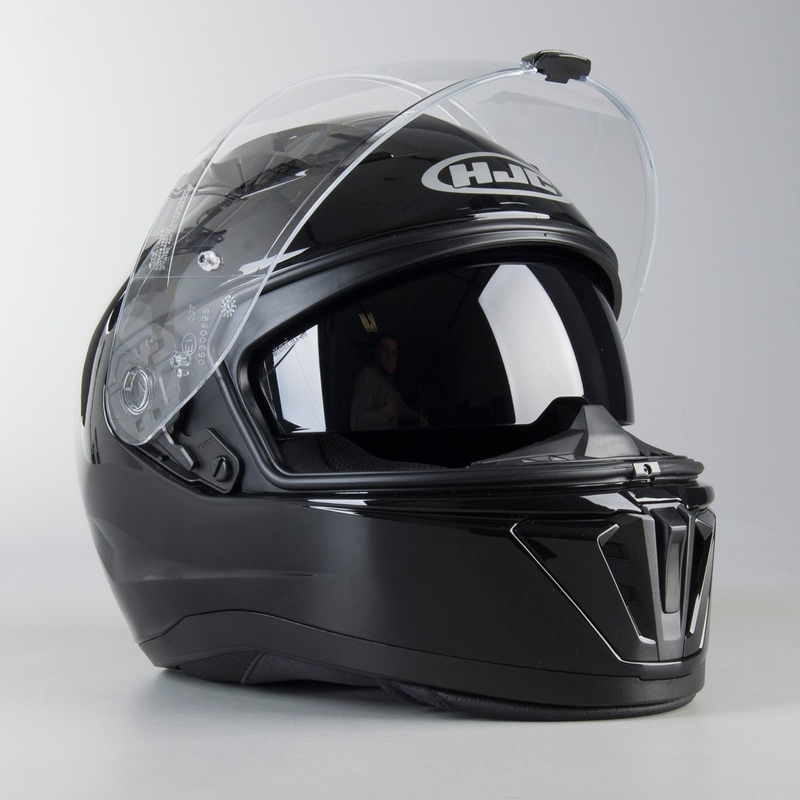 HJC i70 integral Motorradhelm schwarz glänzend Ausverkauf