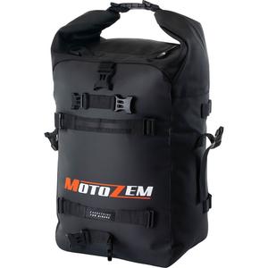 Wasserdichte Motorradtasche MotoZem DryBag schwarz 27,5 l