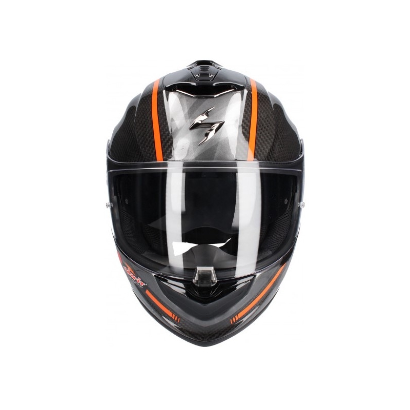 Integralhelm Scorpion EXO-1400 Carbon Air Grand schwarz-orange