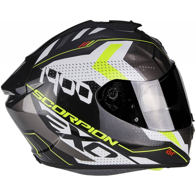 Integral Motorradhelm Scorpion Exo-1400 Air T-shirt schwarz-fluo gelb Ausverkauf