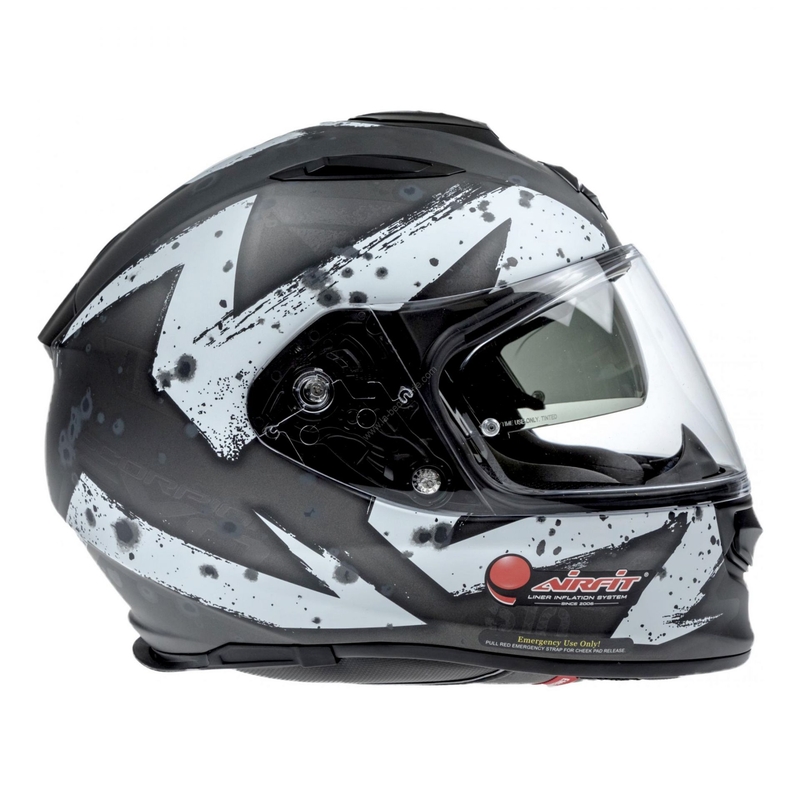 Integralhelm Scorpion EXO-510 Air Marcus schwarz matt-silber-weiß