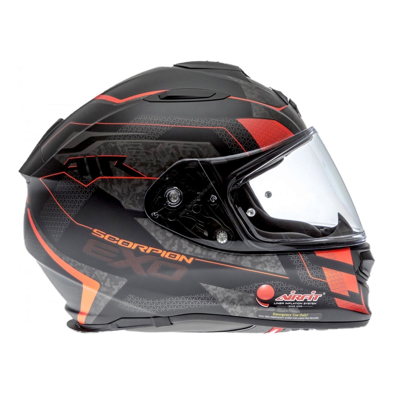 Integral Motorradhelm Scorpion EXO-510 Air Galva schwarz matt-rot Ausverkauf