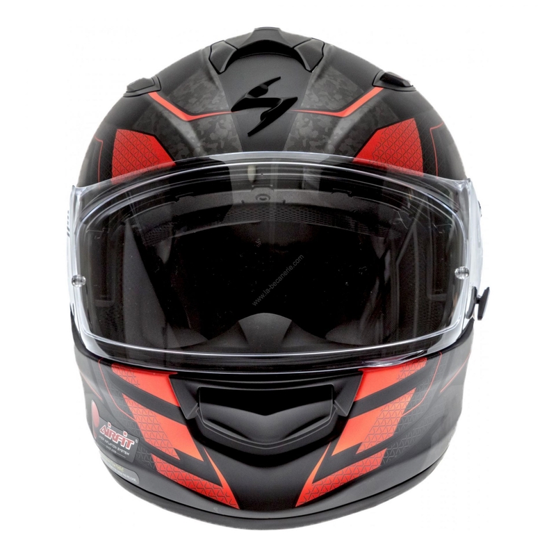 Integral Motorradhelm Scorpion EXO-510 Air Galva schwarz matt-rot Ausverkauf