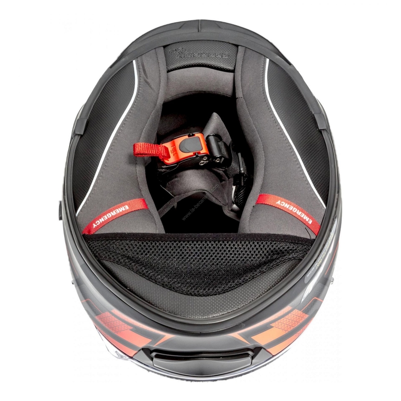 Integral Motorradhelm Scorpion EXO-510 Air Galva schwarz matt-rot Ausverkauf