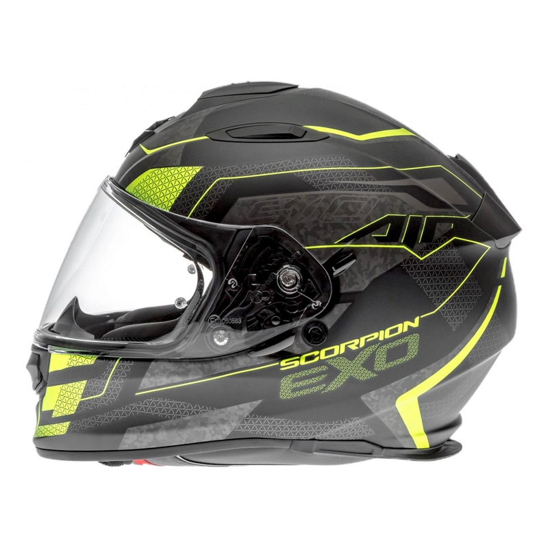 Integral Motorradhelm Scorpion EXO-510 Air Galva schwarz matt-gelb Ausverkauf