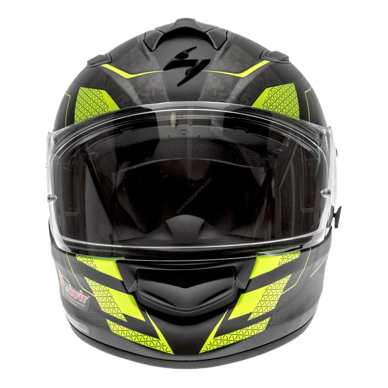 Integral Motorradhelm Scorpion EXO-510 Air Galva schwarz matt-gelb Ausverkauf