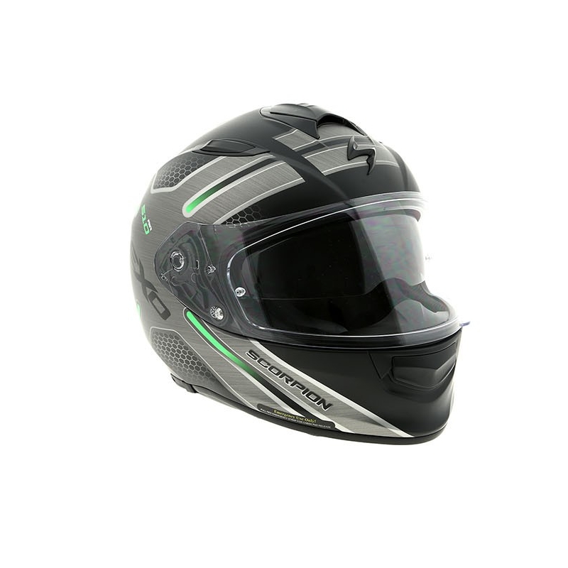 Integral Motorradhelm Scorpion EXO-510 Air Route schwarz matt-grün