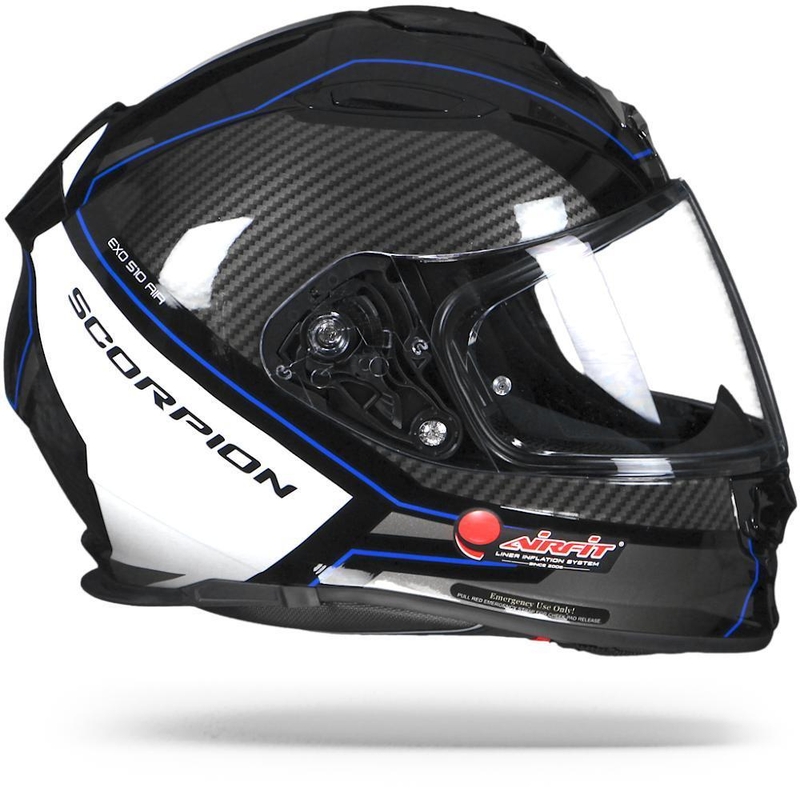 Integralhelm Scorpion EXO-510 Air Frame schwarz-blau-weiß