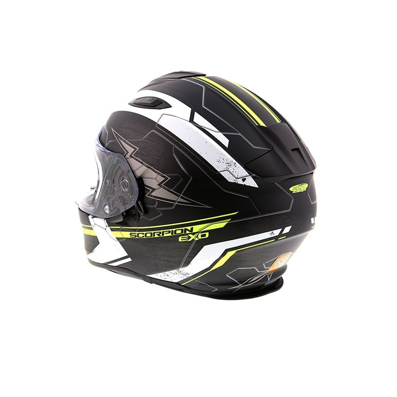 Integralhelm Scorpion EXO-510 Air Cross schwarz-weiss-fluo gelb Ausverkauf