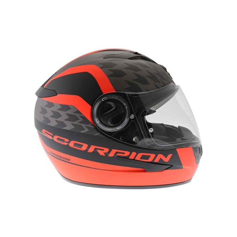 Integralhelm Scorpion EXO-490 Genesi schwarz matt-fluo rot Ausverkauf