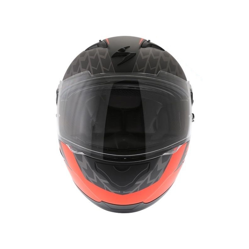 Integralhelm Scorpion EXO-490 Genesi schwarz matt-fluo rot Ausverkauf
