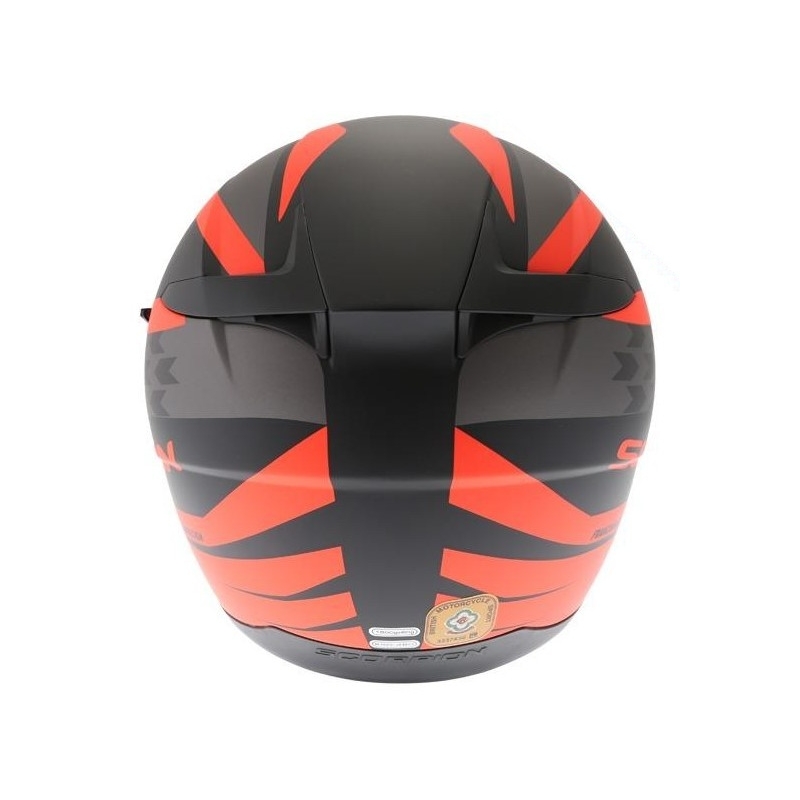 Integralhelm Scorpion EXO-490 Genesi schwarz matt-fluo rot Ausverkauf