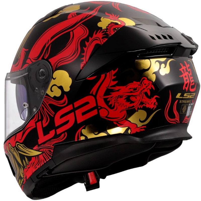 Integralhelm LS2 FF808 Drako schwarz-rot