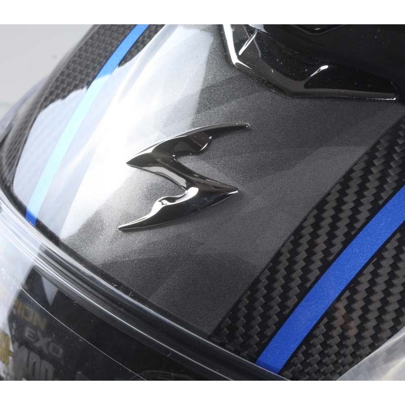 Integralhelm Scorpion EXO-1400 Carbon Air Grand schwarz-blau