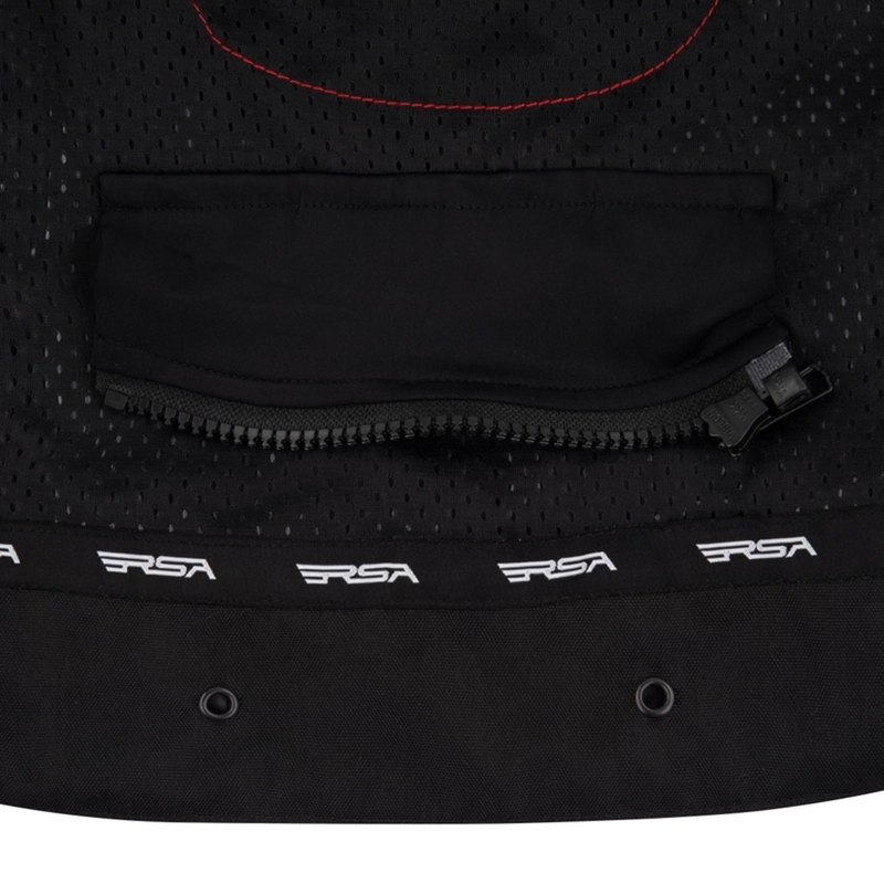 RSA Wasp Damen-Motorradjacke weiß-schwarz-rosa