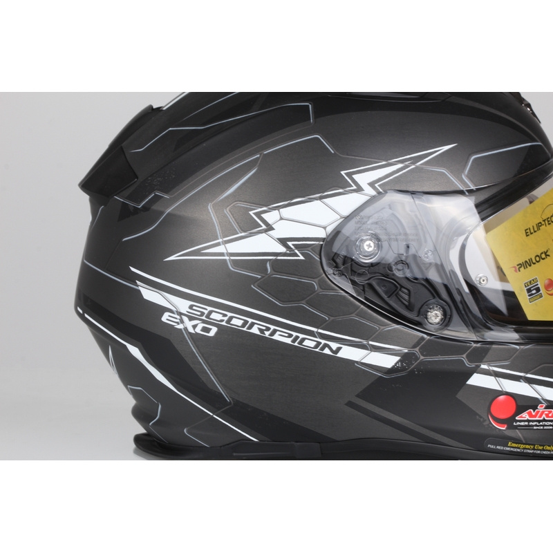 Integralhelm Scorpion EXO-510 Air Cross schwarz-grau-weiß Ausverkauf
