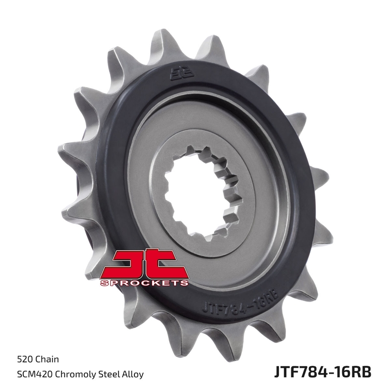 Ritzel JT 16T, 520 rubber cushioned