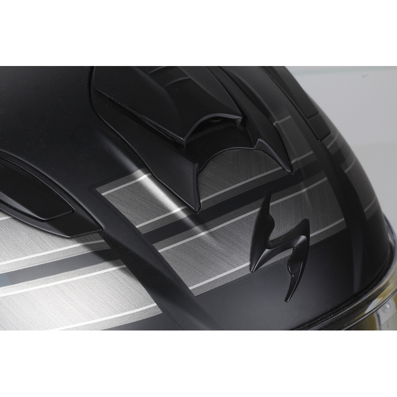 Integral-Motorradhelm Scorpion EXO-510 Air Route schwarz-matt-blau