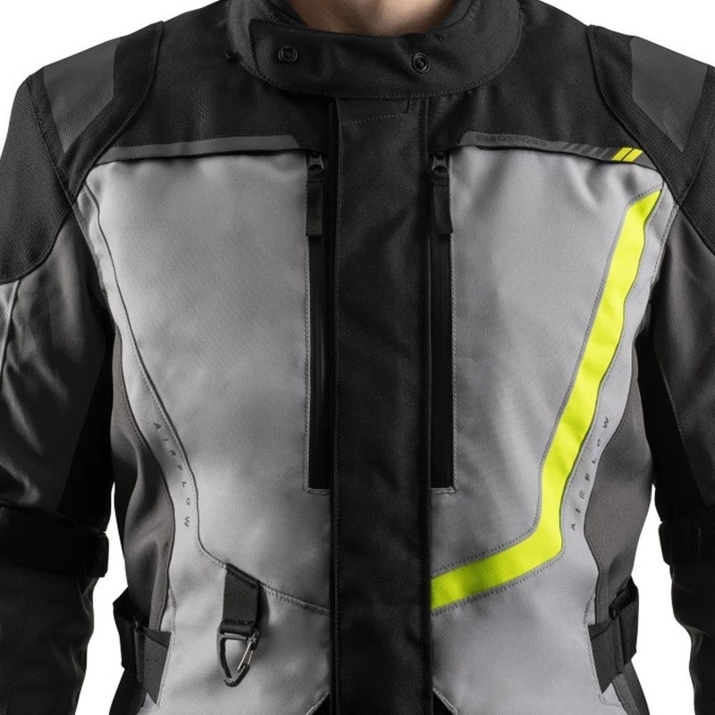 Oxford Montreal 5.0 Motorradjacke, grau-schwarz-gelb