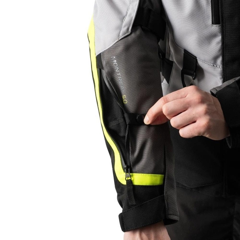 Oxford Montreal 5.0 Motorradjacke, grau-schwarz-gelb