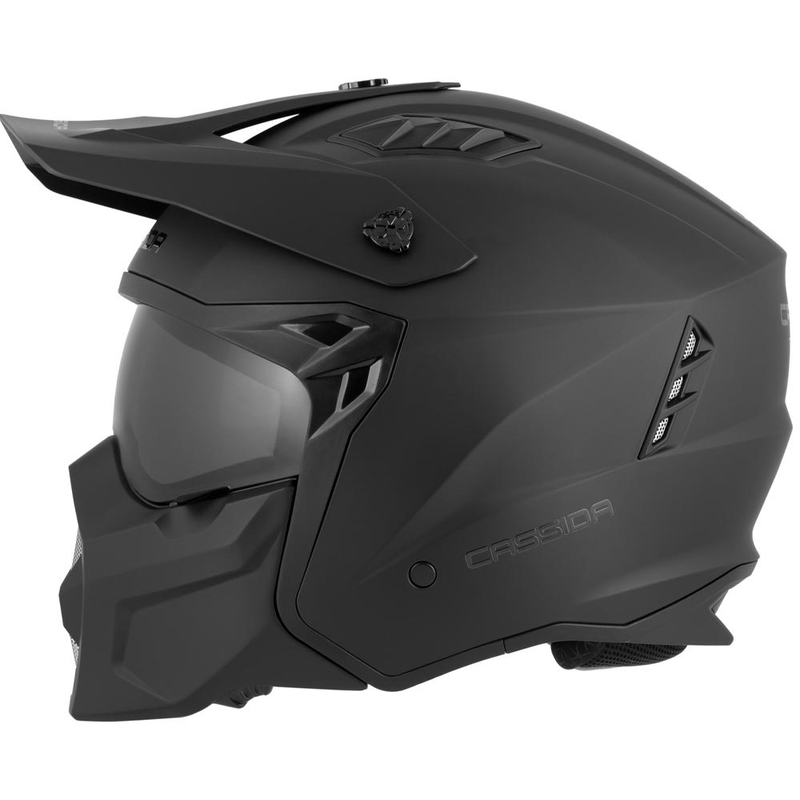 Modularer Motorradhelm Cassida Cross Country Dual, matt schwarz