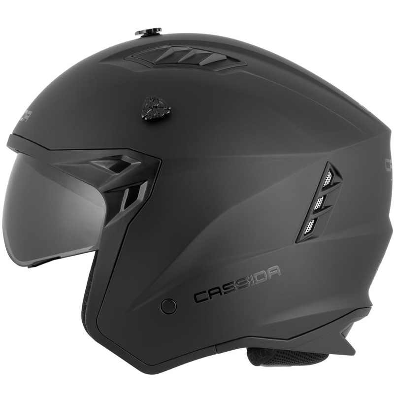 Modularer Motorradhelm Cassida Cross Country Dual, matt schwarz
