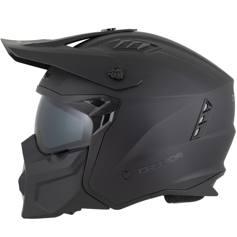 Modularer Motorradhelm Cassida Cross Country Dual, matt schwarz