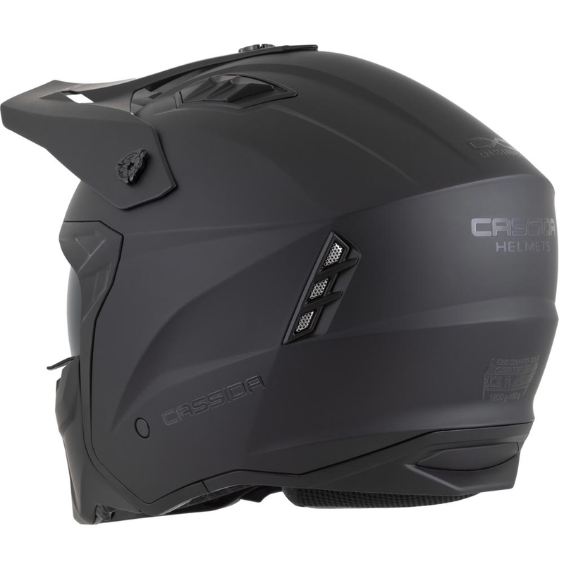 Modularer Motorradhelm Cassida Cross Country Dual, matt schwarz