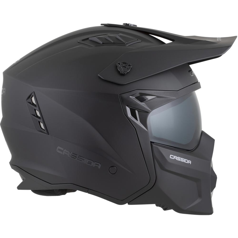 Modularer Motorradhelm Cassida Cross Country Dual, matt schwarz