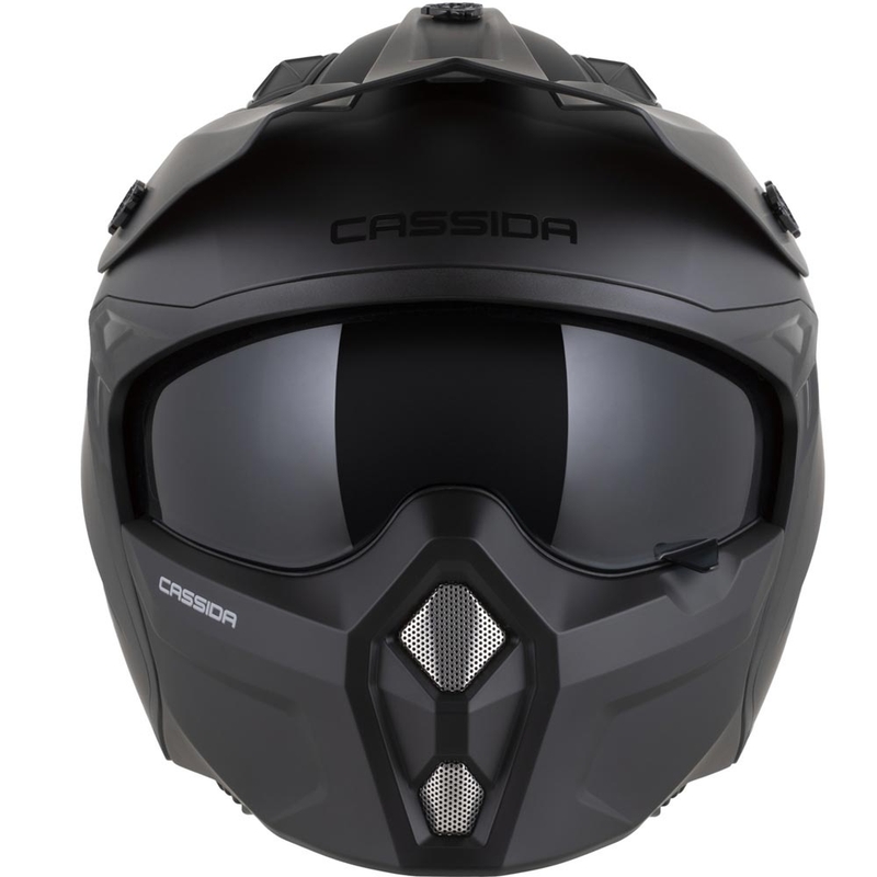 Modularer Motorradhelm Cassida Cross Country Dual, matt schwarz