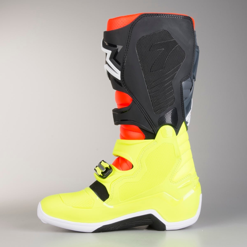 Alpinestars Tech 7 rot-fluo gelb Motorradstiefel