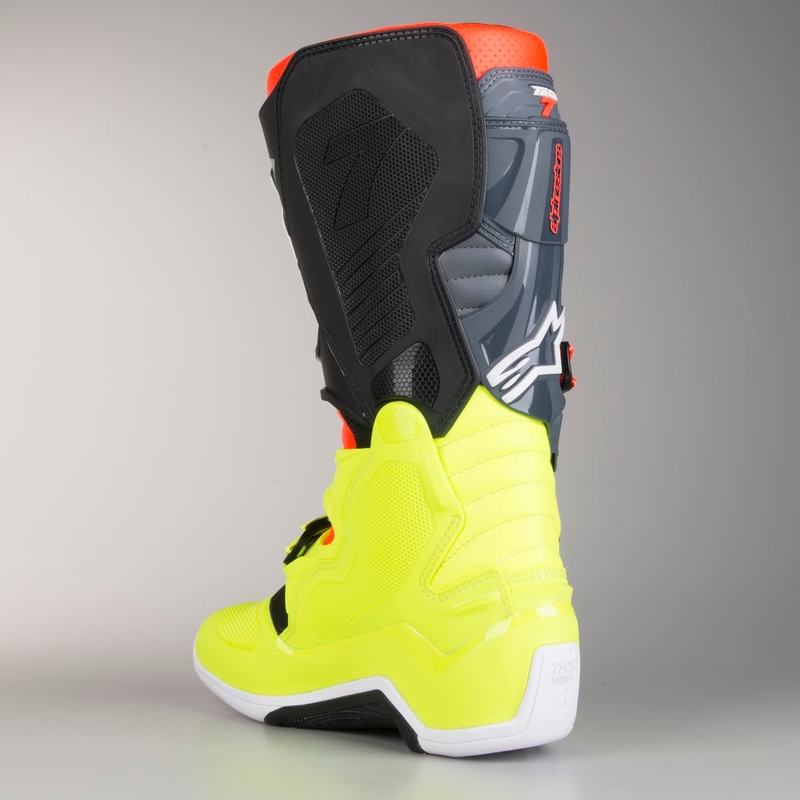Alpinestars Tech 7 rot-fluo gelb Motorradstiefel