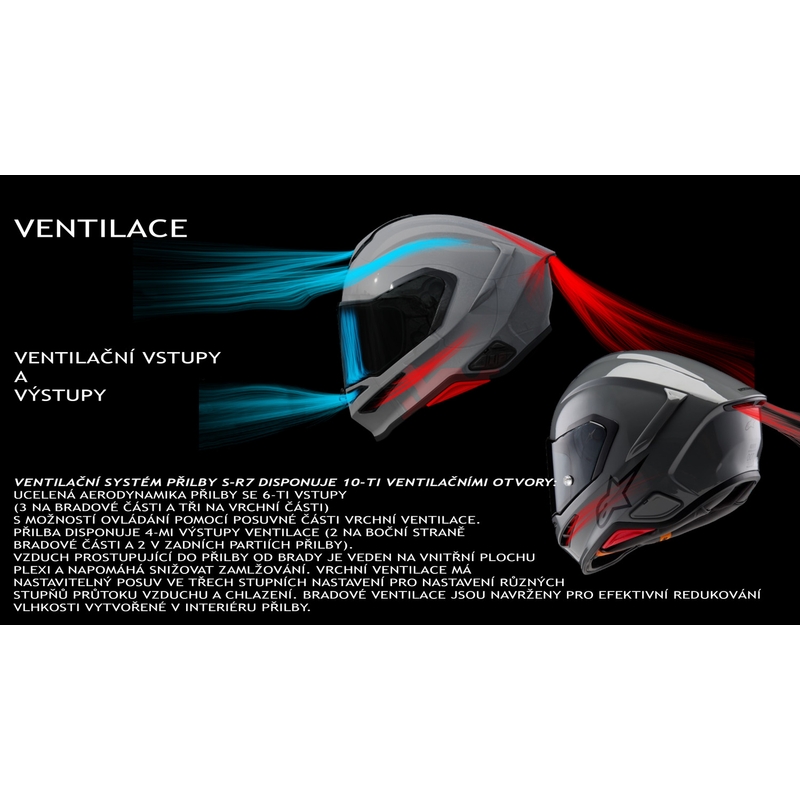 Alpinestars S-R7 Integralhelm, mattschwarz
