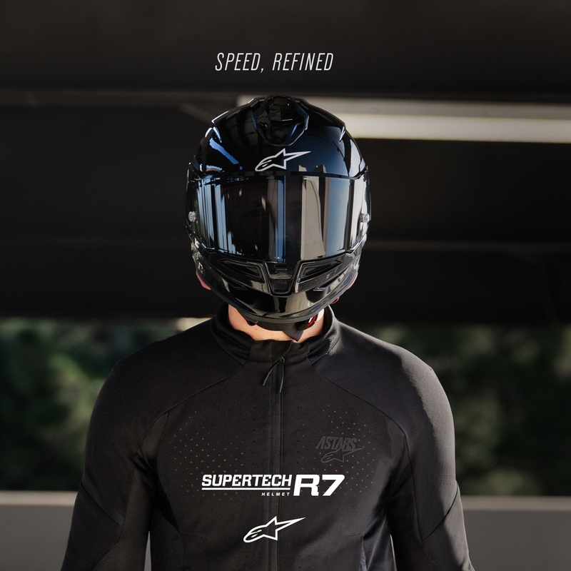 Alpinestars S-R7 Solid Integralhelm, schwarz