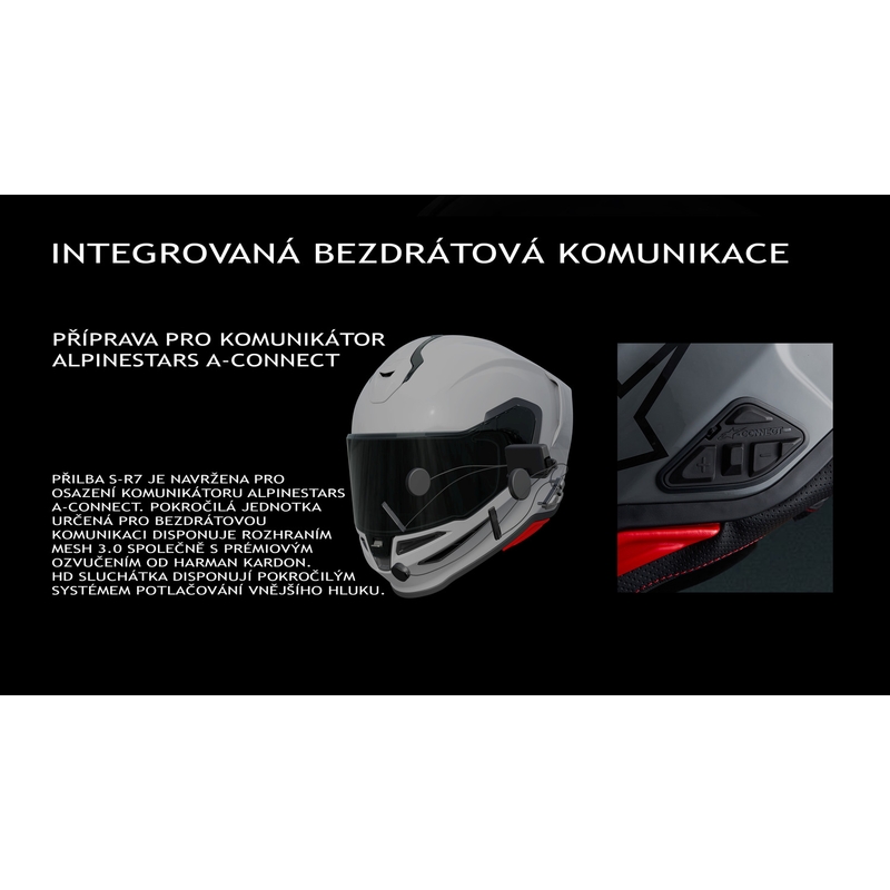 Alpinestars S-R7 Integralhelm, weiß