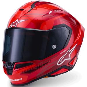 Alpinestars S-R7 A-Core Integralhelm, rot-weiß