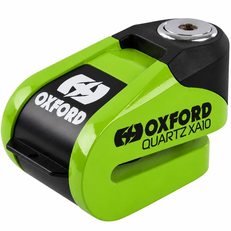 Oxford Quartz Alarm XA10 Scheibenbremsschloss – Limitierte Auflage Grün