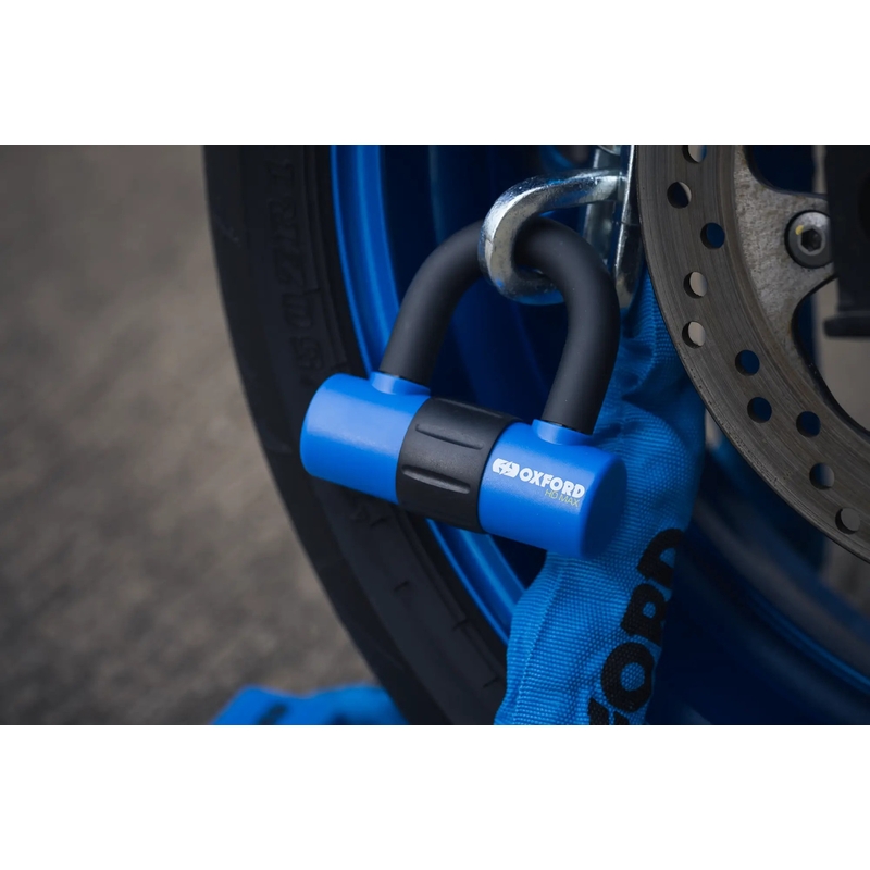 Oxford HD Motorradkettenschloss – limitierte Auflage blau