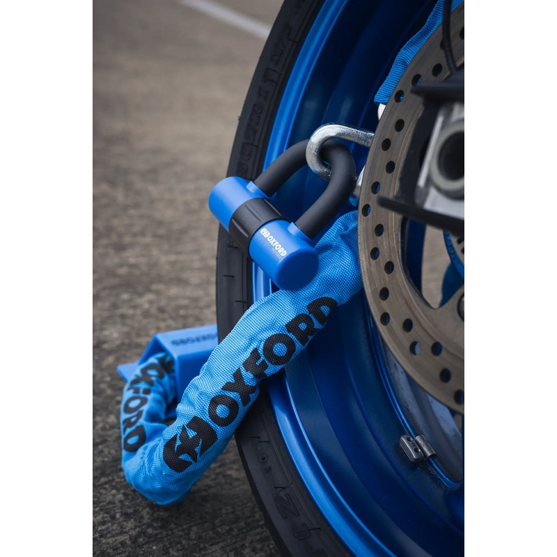 Oxford HD Motorradkettenschloss – limitierte Auflage blau