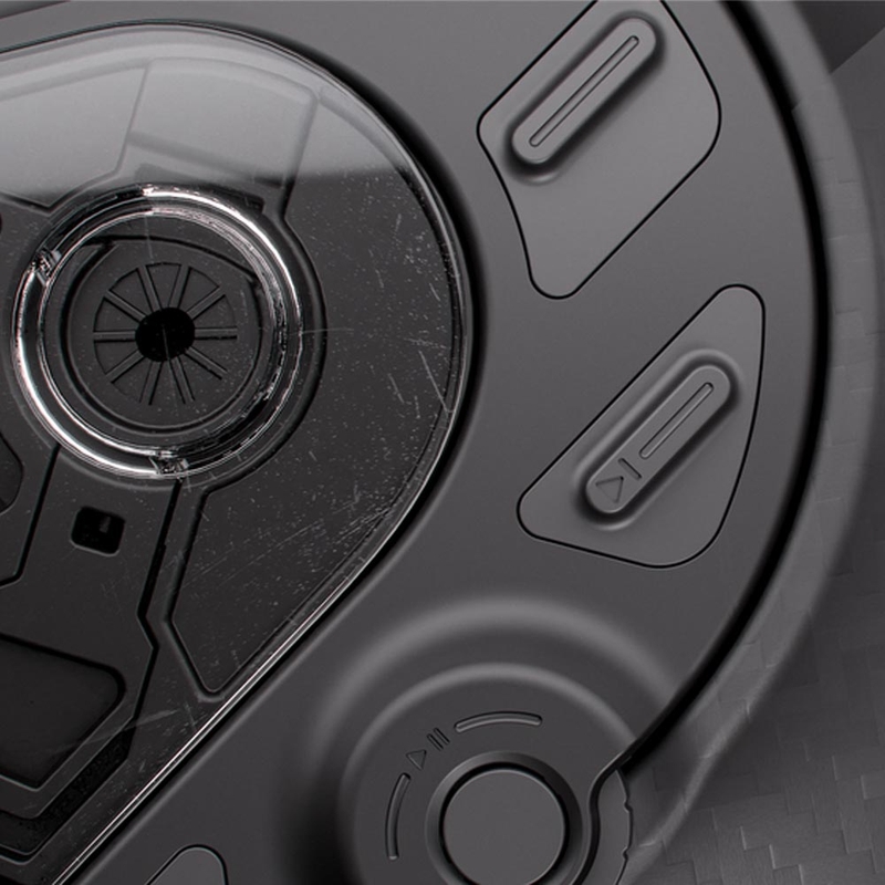 Cardo Beyond GTS Integralhelm für Motorräder, schwarz