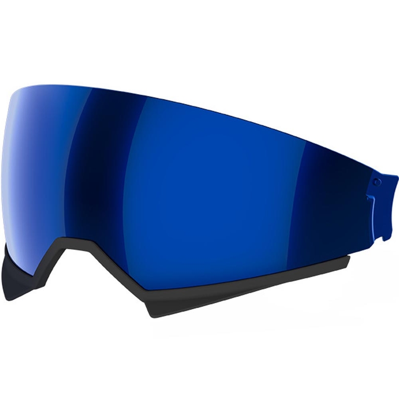 Sonnenblende für Airoh Kombakt Motorradhelme, verspiegelt blau