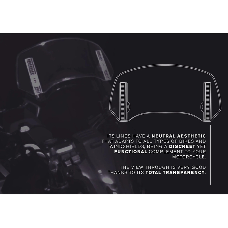 Multiadjustable visor PUIG 2.0 clip-on getönt