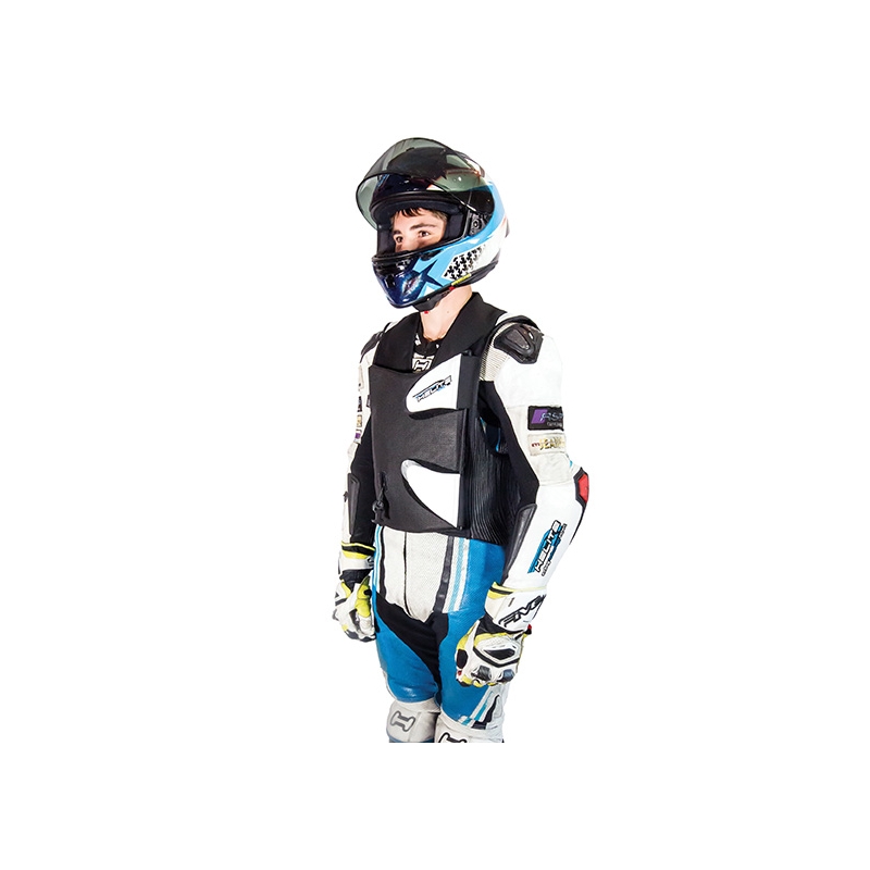 Airbagweste HELITE GP Air 2 schwarz und weiß
