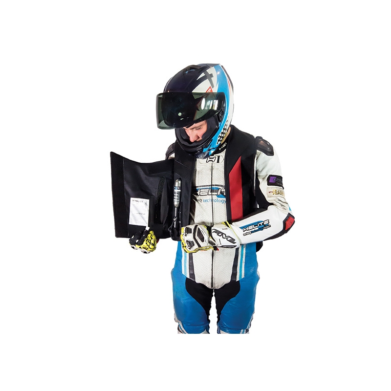 Airbagweste HELITE GP Air 2 schwarz und weiß