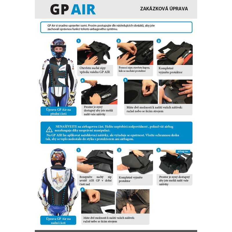 Airbagweste HELITE GP Air 2 schwarz und weiß
