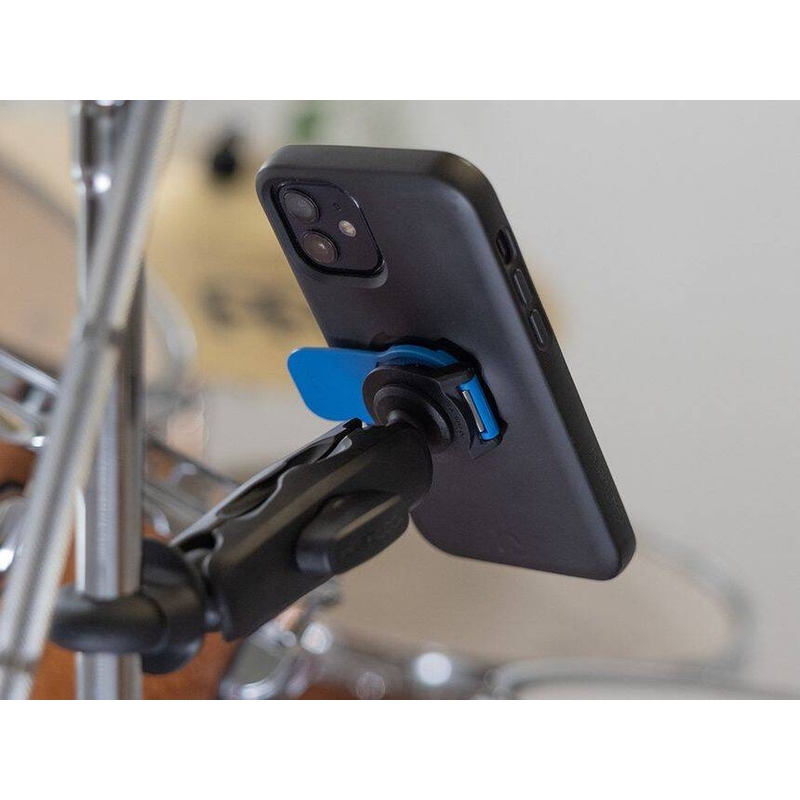 Quad Lock® 360 Handyhalterungskopf mit Entriegelungshebel, blau-schwarz