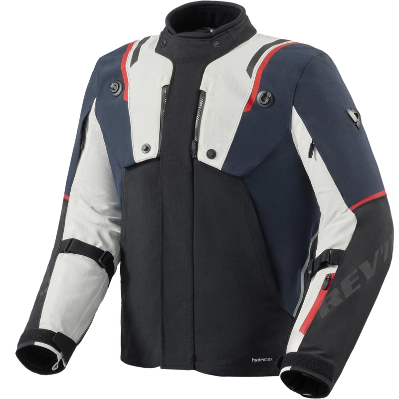 Revit Fractal H2O Motorradjacke blau-weiß