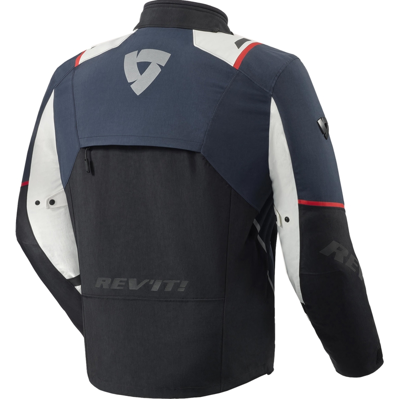 Revit Fractal H2O Motorradjacke blau-weiß