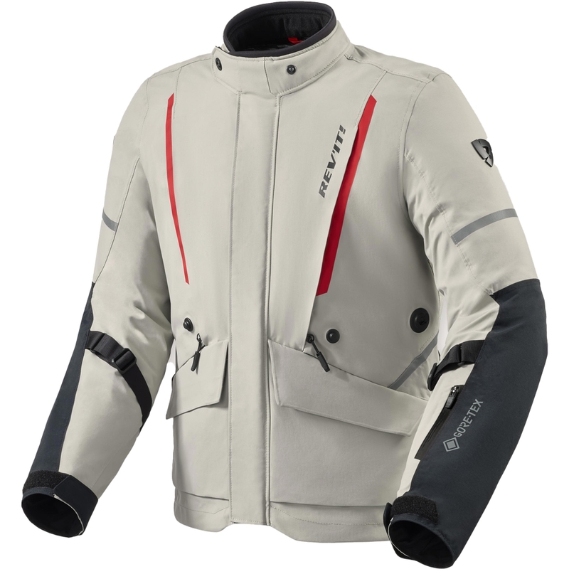 Revit Vertical 2 GTX Motorradjacke grau-rot